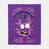 RICK UND MORTY™ | Wubba Lubba Dub-Dub Fleecedecke (Vorderseite)