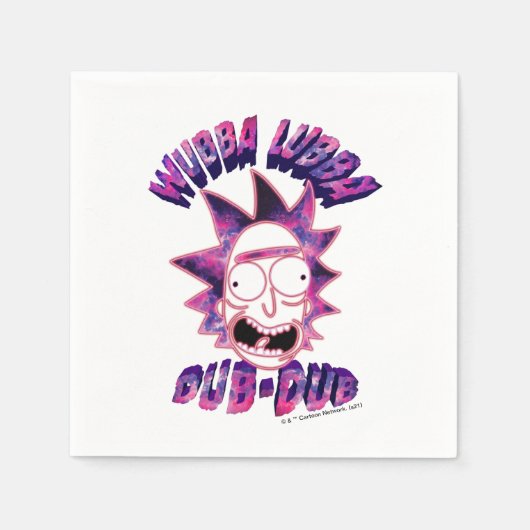 RICK UND MORTY™ | Wubba Lubba Dub-Dub Serviette (Vorderseite)