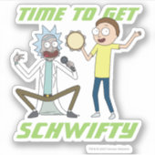 RICK UND MORTY™ | Zeit, Schwifty zu bekommen Aufkleber (Vorderseite)