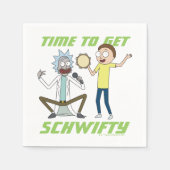 RICK UND MORTY™ | Zeit, Schwifty zu bekommen Serviette (Vorderseite)