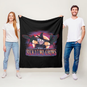 Rick und zwei Krähen Fleecedecke