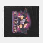 Rick und zwei Krähen Fleecedecke (Vorderseite (Horizontal))