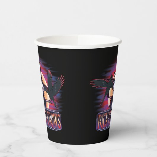 Rick und zwei Krähen Pappbecher (Links)