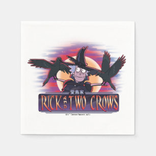 Rick und zwei Krähen Serviette