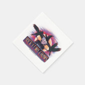 Rick und zwei Krähen Serviette (Ecke)