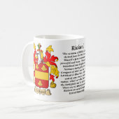 Rickard, der Ursprung, die Bedeutung und das Kaffeetasse (Vorderseite Links)