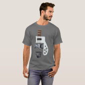 RICKENBACKER BASS STYLE GUITAR DIGITAL ILLUSTRATIO T-Shirt (Vorne ganz)