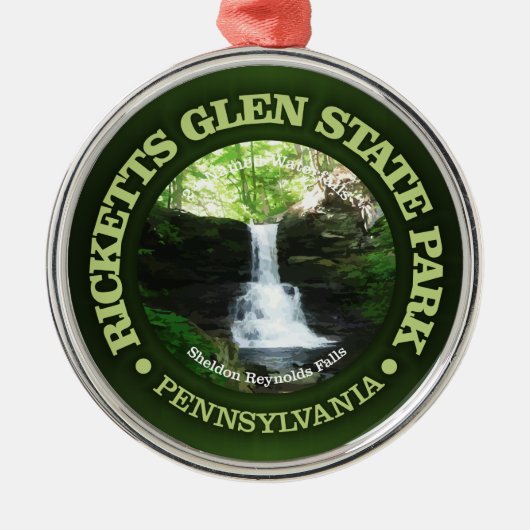Ricketts Glen Ornament Aus Metall (Vorne)