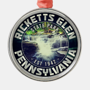 Ricketts Glen Pennsylvania - Vintage Souvenirs Ornament Aus Metall