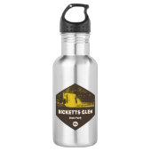 Ricketts Glen Staat Park Pennsylvania Edelstahlflasche (Vorderseite)