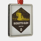 Ricketts Glen Staat Park Pennsylvania Ornament Aus Metall (Rechts)