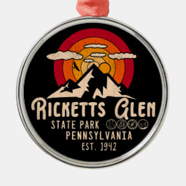 Ricketts Glen Staat Park Pennsylvania - PA Sp. Ornament Aus Metall