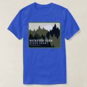 Ricketts Glen Staat Park Pennsylvania Wald Sunri T-Shirt (Design vorne)