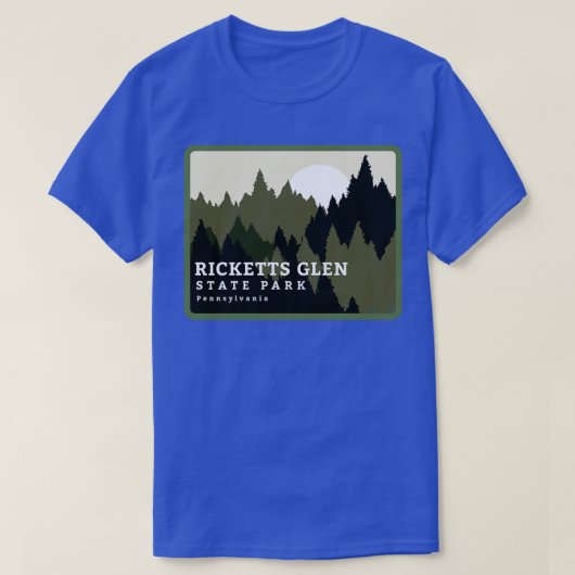 Ricketts Glen Staat Park Pennsylvania Wald Sunri T-Shirt (Design vorne)