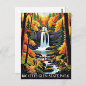 Ricketts Glen Staat Park Postkarte (Vorne/Hinten)