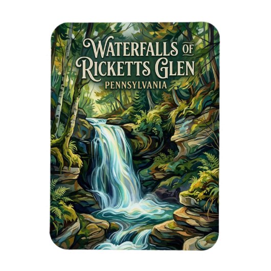 Ricketts Glen State Park Pennsylvania Magnet (Vertikal)