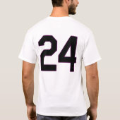 Rickey Henderson Newark trägt Spieler-T-Shirt T-Shirt (Rückseite)