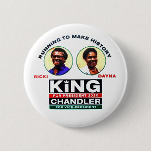 Ricki King für Präsident 2020 Button