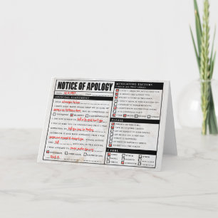 Rickroll Astley Entschuldigungs-Mitteilung Karte