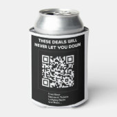 Rickroll QR code Dosenkühler (Kanne Vorderseite)