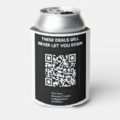 Rickroll QR code Dosenkühler (Kanne Rückseite)