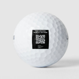 Rickroll QR code Golfball