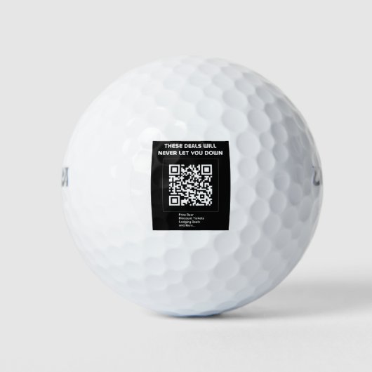 Rickroll QR code Golfball (Vorderseite)