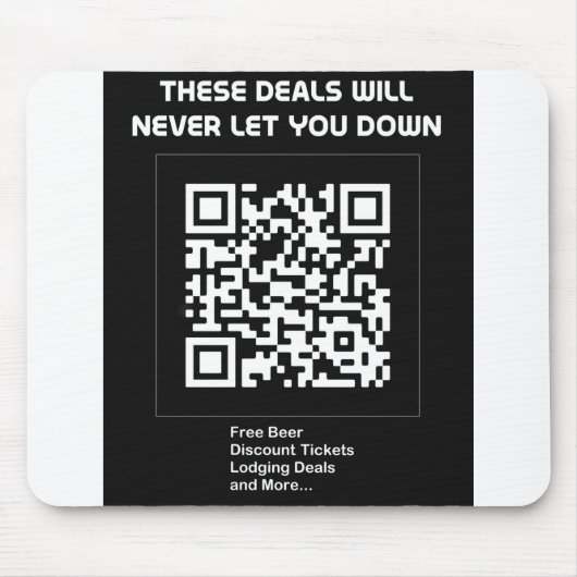 Rickroll QR Code Mousepad (Vorne)