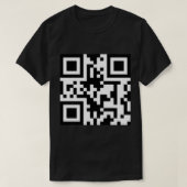 Rickroll qr-Code T-Shirt (Design vorne)
