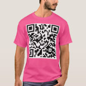 Rickroll Qr-Code T-Shirt (Vorderseite)