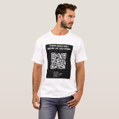 Rickroll QR-Code T-Shirt (Vorne ganz)