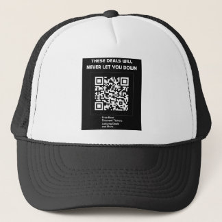 Rickroll QR Code Truckerkappe