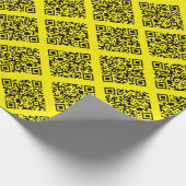 Rickroll Wrapping Paper in black Geschenkpapier (Ecke)