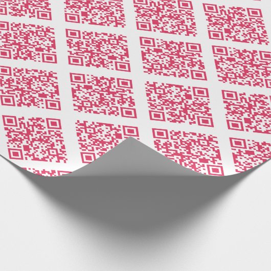 Rickroll Wrapping Paper in red Geschenkpapier (Ecke)