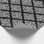 Rickroll Wrapping Paper in white Geschenkpapier (Ecke)