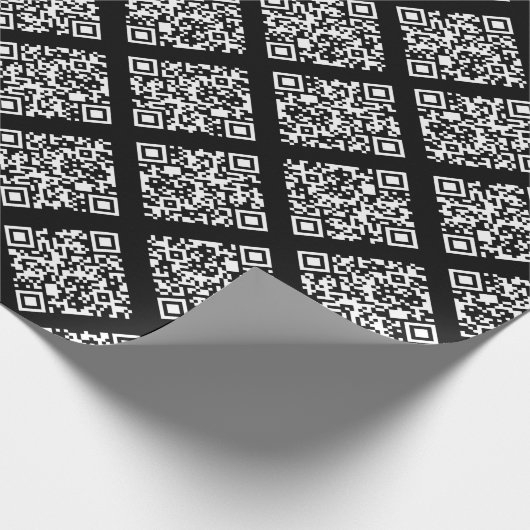 Rickroll Wrapping Paper in white Geschenkpapier (Ecke)