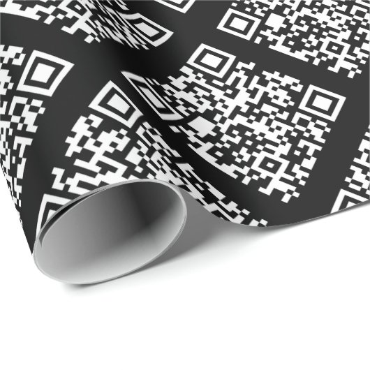 Rickroll Wrapping Paper in white Geschenkpapier (Rolleneckpunkt)