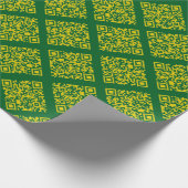 Rickroll Wrapping Paper in yellow Geschenkpapier (Ecke)