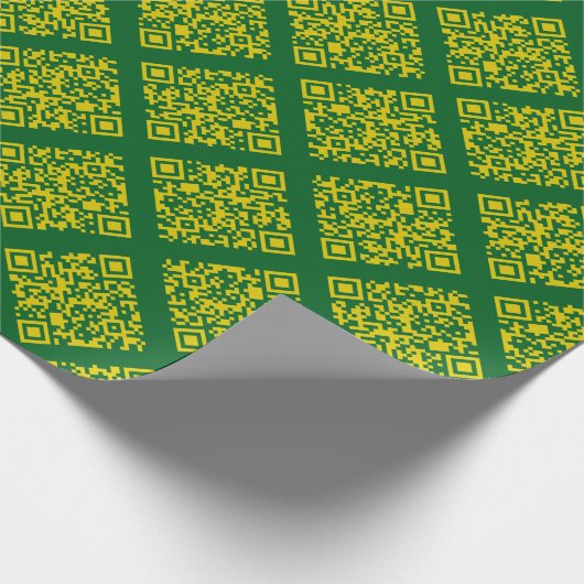 Rickroll Wrapping Paper in yellow Geschenkpapier (Ecke)