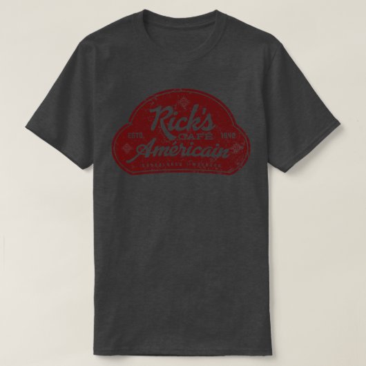 Ricks Cafe Americain T-Shirt (Design vorne)