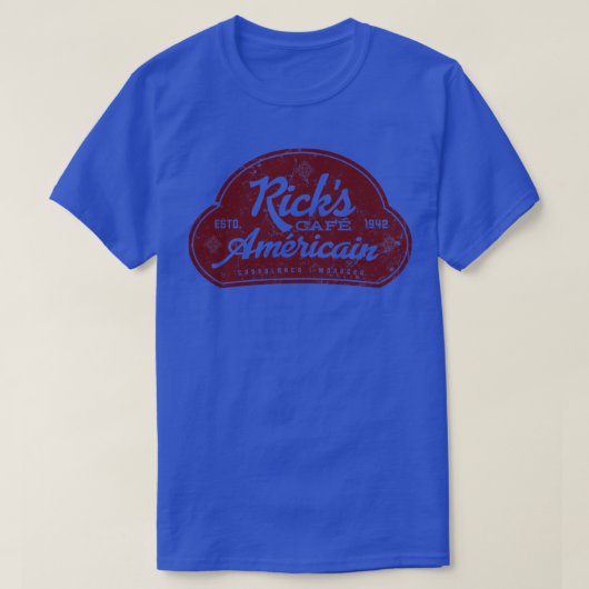 Ricks Cafe Americain T-Shirt (Design vorne)