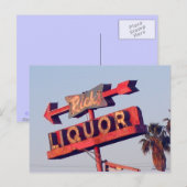 Ricks Liquor Vintage-Schild Postkarte (Vorne/Hinten)