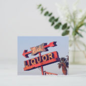 Ricks Liquor Vintage-Schild Postkarte (Stehend Vorderseite)