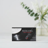 Ricks Rekordgeschäft Visitenkarte (Stehend Vorderseite)