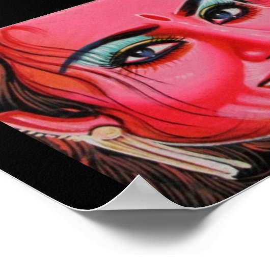 Rickshaw Art kleines Poster (Ecke)