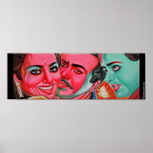 Rickshaw Art kleines Poster (Vorne)