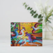 RickshawArt-Vogelpostkarte Postkarte (Stehend Vorderseite)