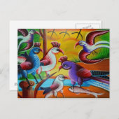RickshawArt-Vogelpostkarte Postkarte (Vorne/Hinten)