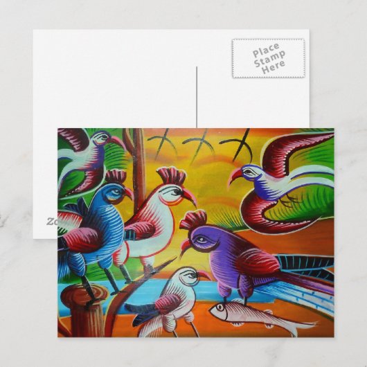 RickshawArt-Vogelpostkarte Postkarte (Vorne/Hinten)