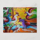 RickshawArt-Vogelpostkarte Postkarte (Vorderseite)